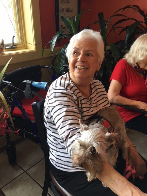 Rose and her dog Angel, Catskill Neighbors volunteer