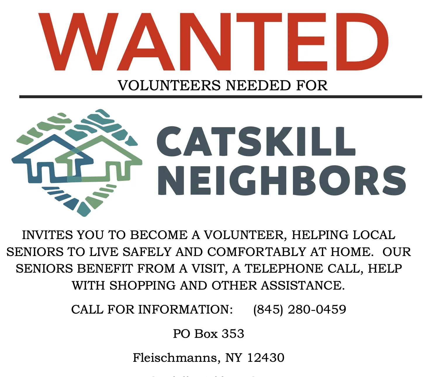 Catskill Neighbors Volunteers Wanted