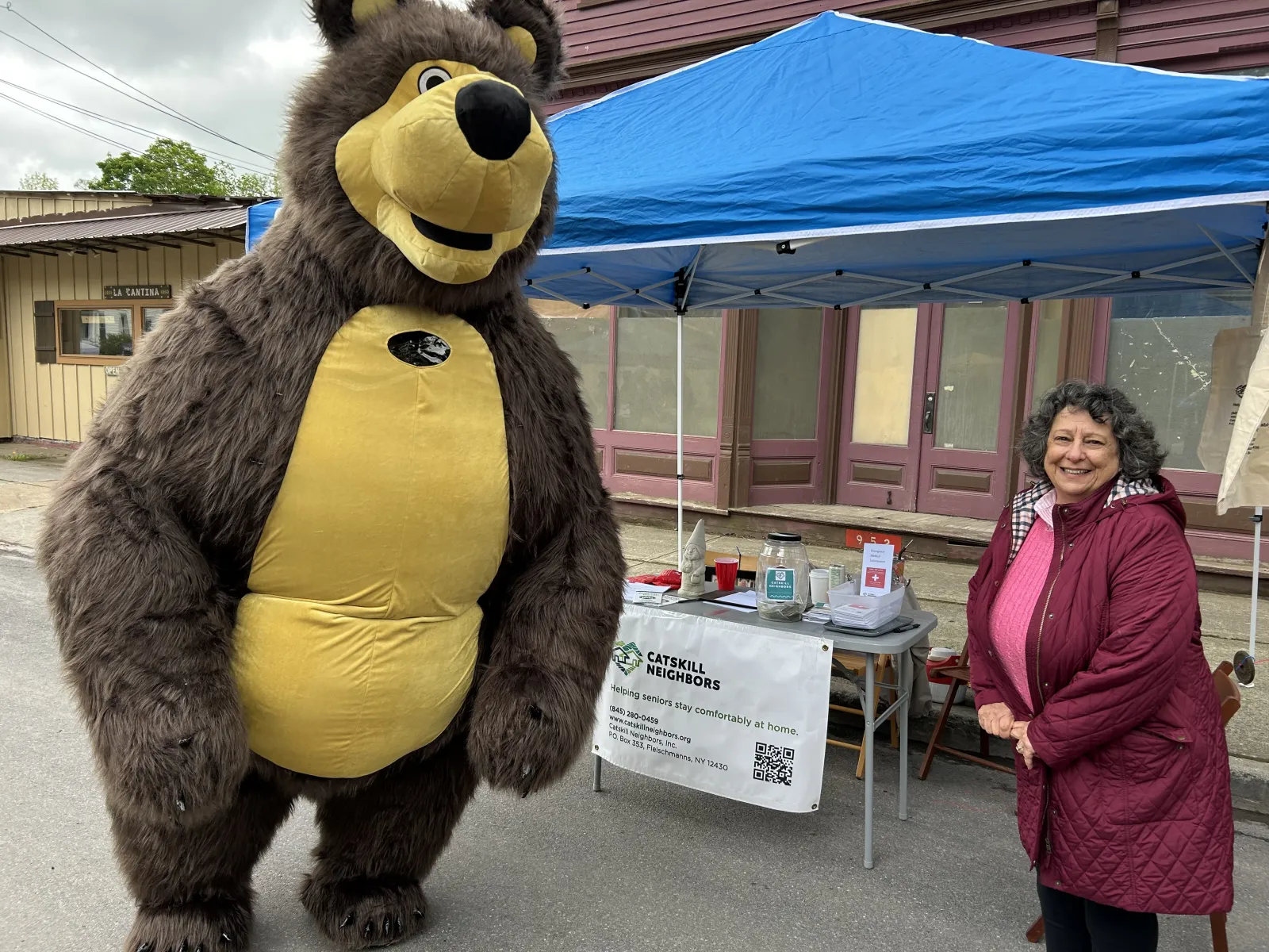 A Volunteer at the Fleischmanns Field Day.