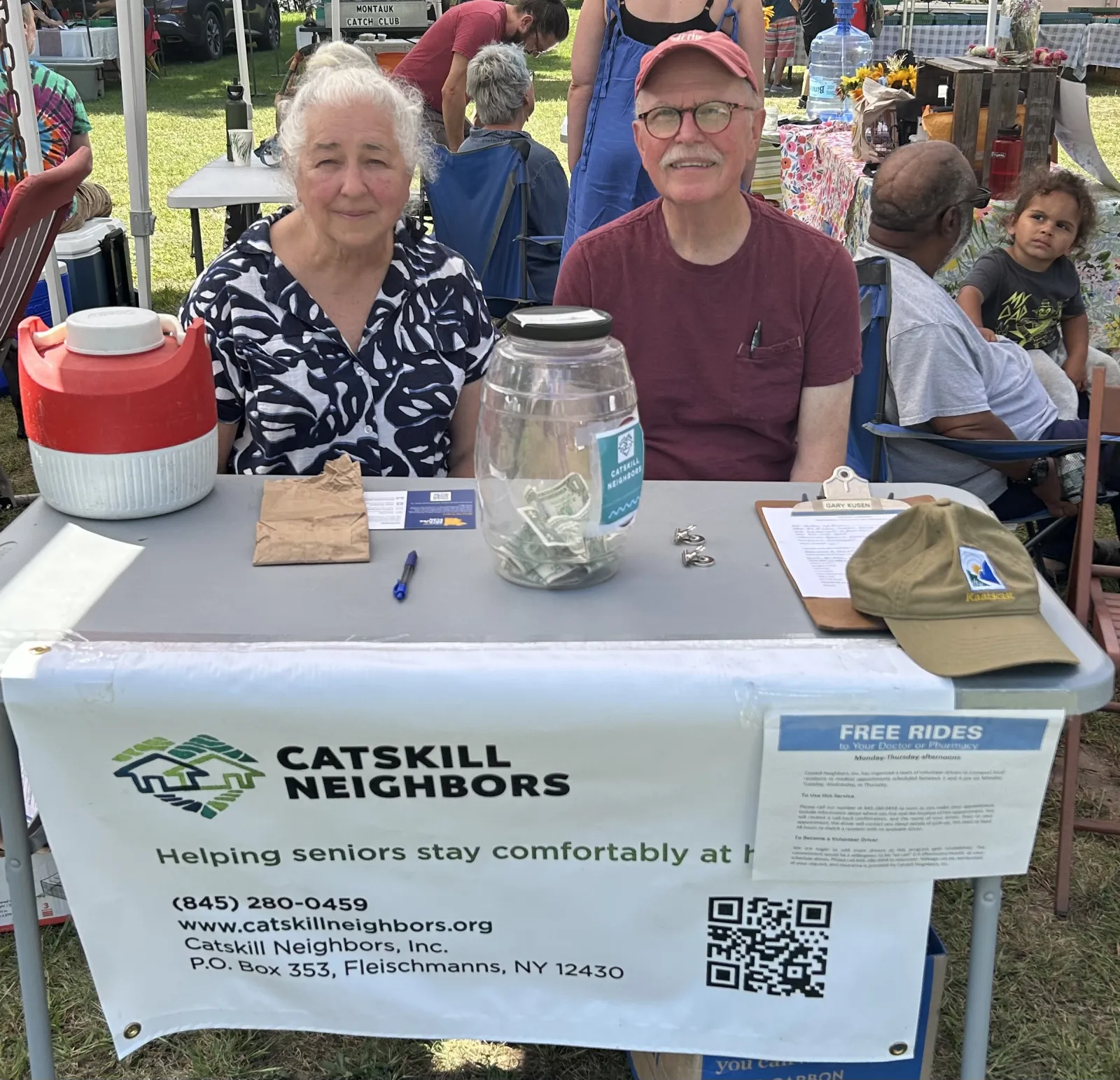 Catskill Neighbors Volunteers at the Phoenicia Farmers Market.